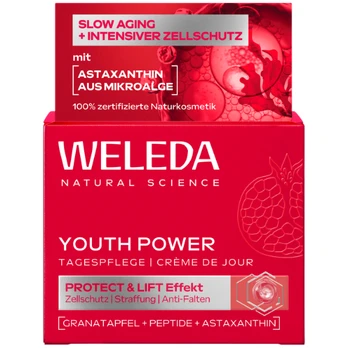 Dieninis kremas WELEDA YOUTH POWER POMEGRANATE, 40 ml
