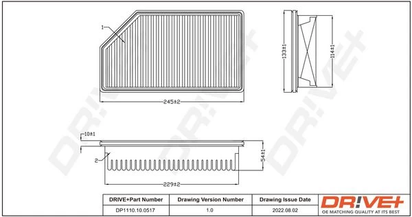 Oro filtras Dr!ve+ DP1110.10.0517
