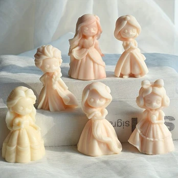 3D Princesės Aromaterapijos Žvakės Forma, Stilius-4