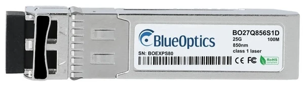 Šakotuvas Blueoptics Intel kompatibel SFP28 M-Mode LC-Duplex 25GBASE-SR 100M