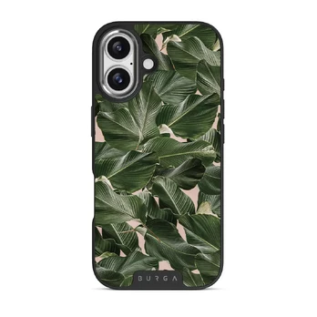 So Lush - Bannana Leaves iPhone 17 Case, Elite Dark (MagSafe) / Silver