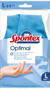 Natūralaus latekso pirštinės SPONTEX OPTIMAL, L kaina