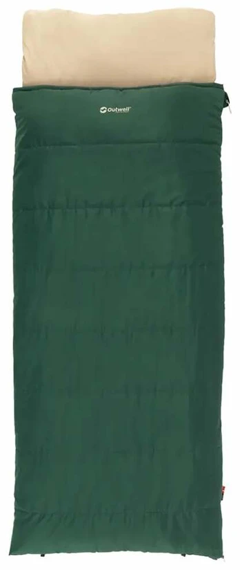 Outwell Contour Prime Adult Rectangular sleeping bag Polyester Green