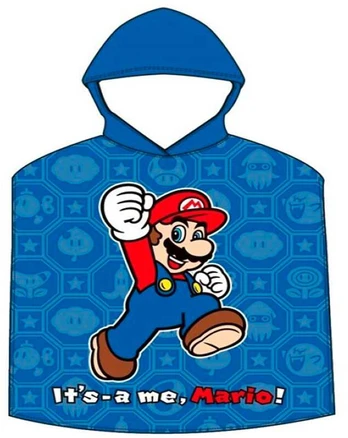 Nintendo Super Mario Bros cotton poncho towel