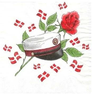 Baekkelund by Mank A/S Student servietter, vinrød rose