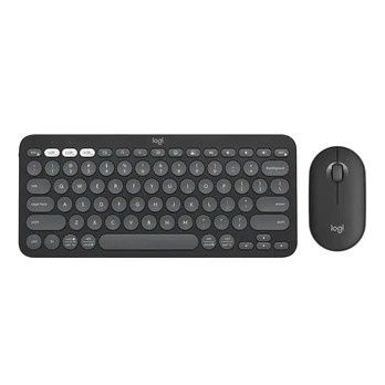 Klaviatūra Logitech Pebble 2 Combo EN, grafito, belaidė