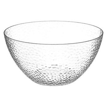 Glass salad bowl, transparent, Ø 25.5 cm