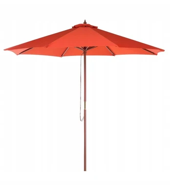 Sodo skėtis 270 cm raudonas
