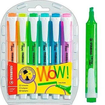 Stabilo Highlighter Swing Cool 6 spalvų dėklas (165439)