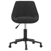 Pasukama valgomojo kėdė, juoda, aksomas (335481) kaina