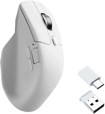 Keychron M6 Silent Wireless Belaidė Žaidimų Pelė | Baltas