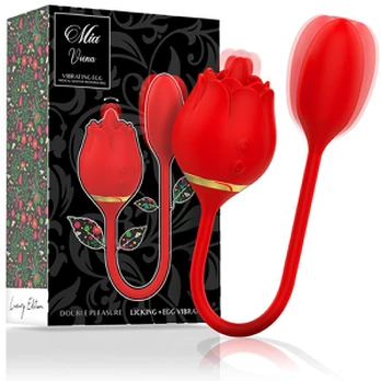 Klitorio stimuliatorius MIA VIENA DOUBLE PLEASURE LICKING + EGG VIBRATING
