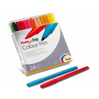 Pentel S-360 flomasteriai, 24 spalvos