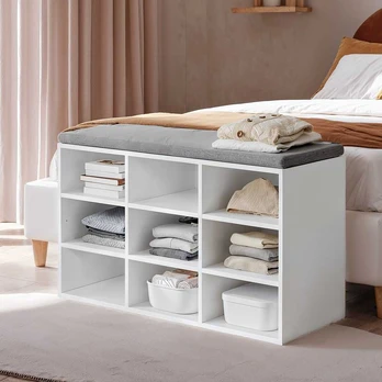 Batai, VASAGLE LHS009B01, 30,3 x 78,5 x 48 cm, Balta-pilka