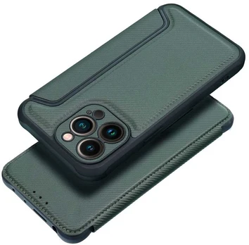 Dėklas Oem RAZOR Book for IPHONE 17 Pro dark žalias