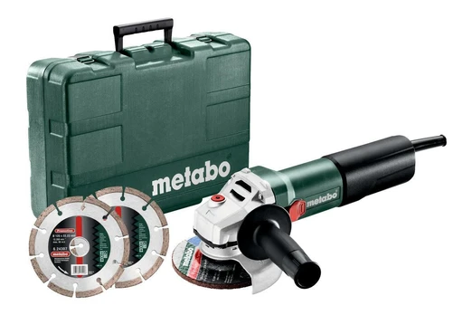 METABO GRINDER ANGLE 125 / WEQ 1400-125 +2 DIAMOND DISCS CASE