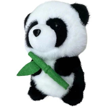 Pliušinis žaislas panda 22557, baltas/juodas, 18 cm
