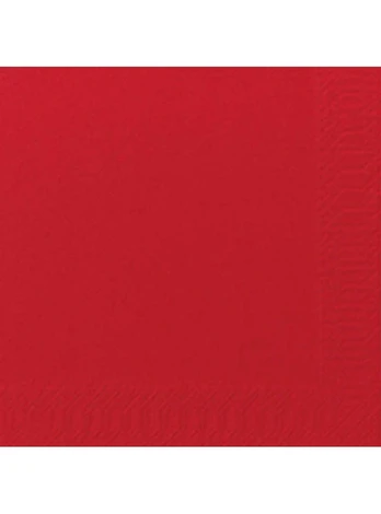 Servetėlės raudonos (3 sl., 33 cm., 125 vnt.)