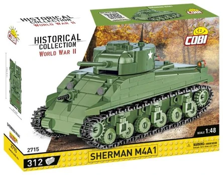 Konstruktorius Cobi Historical Collection Sherman M4A1 2715, plastikas