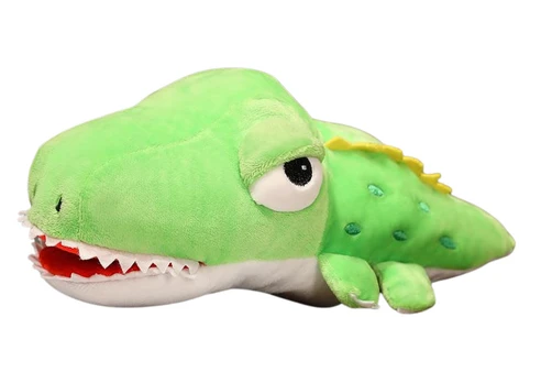 Pliušinis žaislas krokodilas Lean Toys, žalias, 10 cm