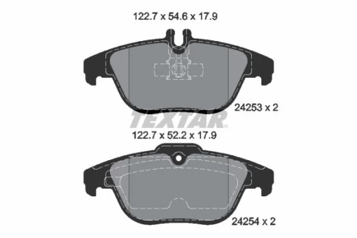TEXTAR 2425301 Brake pad set