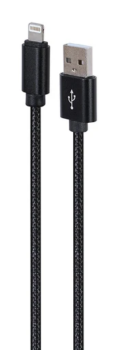 Kabelis Gembird USB-A Male - Lightning Male 1.8m Juodas