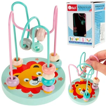 Edukacinis labirintas Martom Mini Beads Coaster, 12 cm, žalia