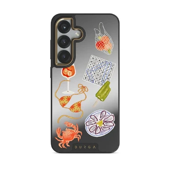 Seaside Muse - Samsung Galaxy S25 Case, Elite Mirror (Magnetic) / Gold