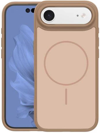 Dėklas Frame Thin Mag case for iPhone 17 Air 6,6' ruda