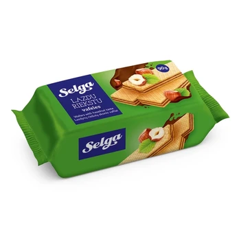 Riešutų skonio vafliai SELGA, 90 g