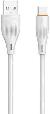 Kabelis 3A 1m USB - USB-C T-Phox X-Lite baltos spalvos