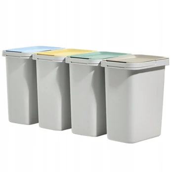 Šiukšliadėžių rinkinys, 12 l, 4 vnt.