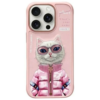 Nimmy etui iPhone 16 Pro 6.3" rožinis/pink Cool&Cute 2.0 Cat