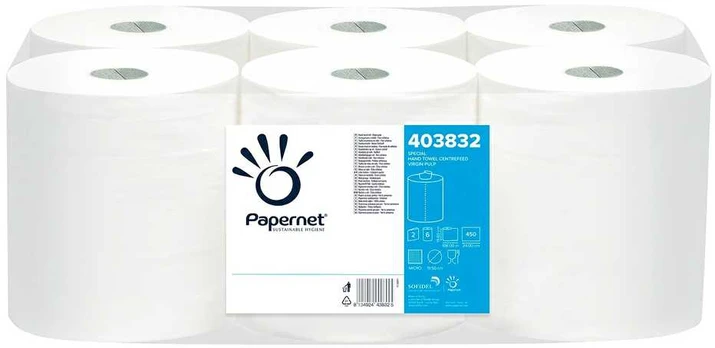 Popieriniai rankšluosčiai PAPERNET Centrefeed, rulone, 108m, 2 sl., celiuliozė