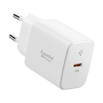Baltas 20W 1xUSB-C pakrovėjas "Spigen EE201EU Essential"