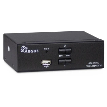 Inter-Tech AS-21HA HDMI KVM switch Juodas