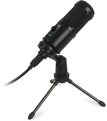 Condenser microphoneIdeal for both studio and home useGreat for streaming, recording vlogs, et