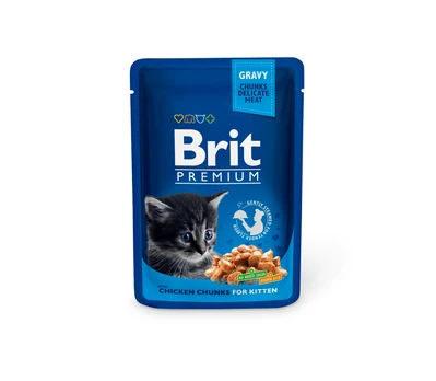 Brit Premium konservai katėms Chicken Chunks Kitten 100g