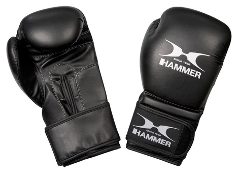 Bokso pirštinės Hammer Premium Training, balta/juoda, 8 oz