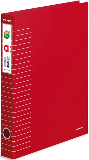 A4 Ringbinder 2 Rings Ambar Din Sts Red