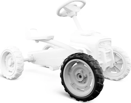 Berg Wheel 9x2 Cross - Light Pilkas/Juodas Front Right