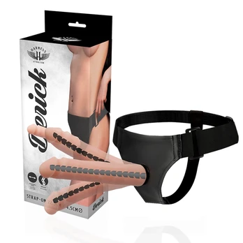 Sekso diržas - dildo HARNESS ATTRACTION DERIKO 22,5 x 4,5 cm