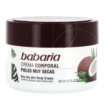 BABARIA Kūno kremas su kokosu, 200 ml