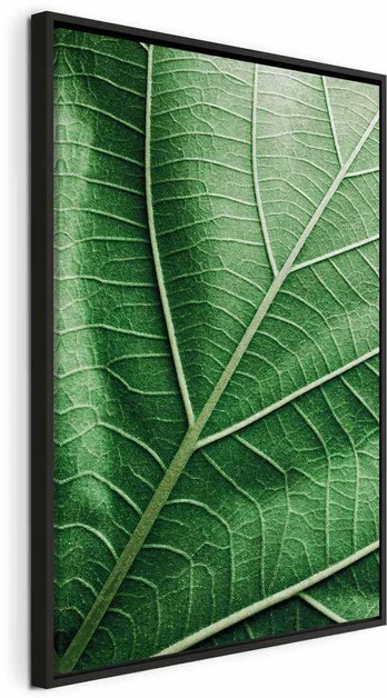 Artgeist Paveikslas - Malachite Leaf (1 Part) Vertical