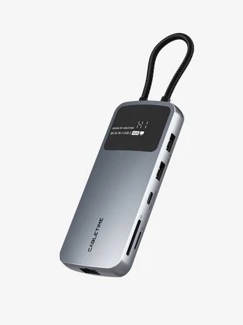 Cabletime USB-C multiport dock, 10 porte, 1x HDMI,, 1x