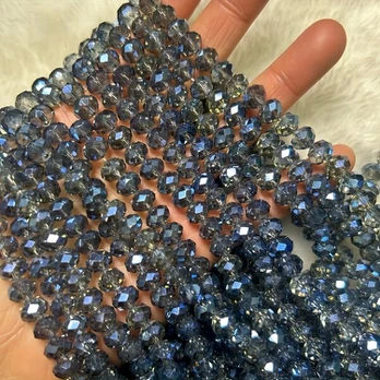 Stiklo karoliukai, 8mm Approx 62pcs-65pcs