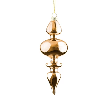 Eglutės žaisliukas Christmas Touch EBO241629, aukso sp., 16 cm, stiklas