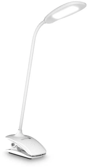 CONNECT IT CLIP Led table lamp with clip, Baltas