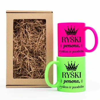Puodelių rinkinys "Ryški persona"