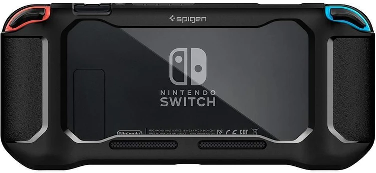 [Užsakomoji prekė] Dėklas skirtas Nintendo Switch - Spigen Rugged Armor - Juodas